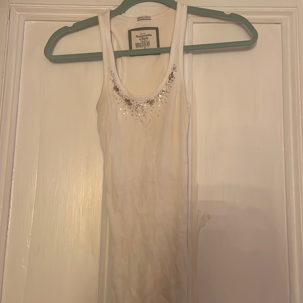 White Abercrombie tank top